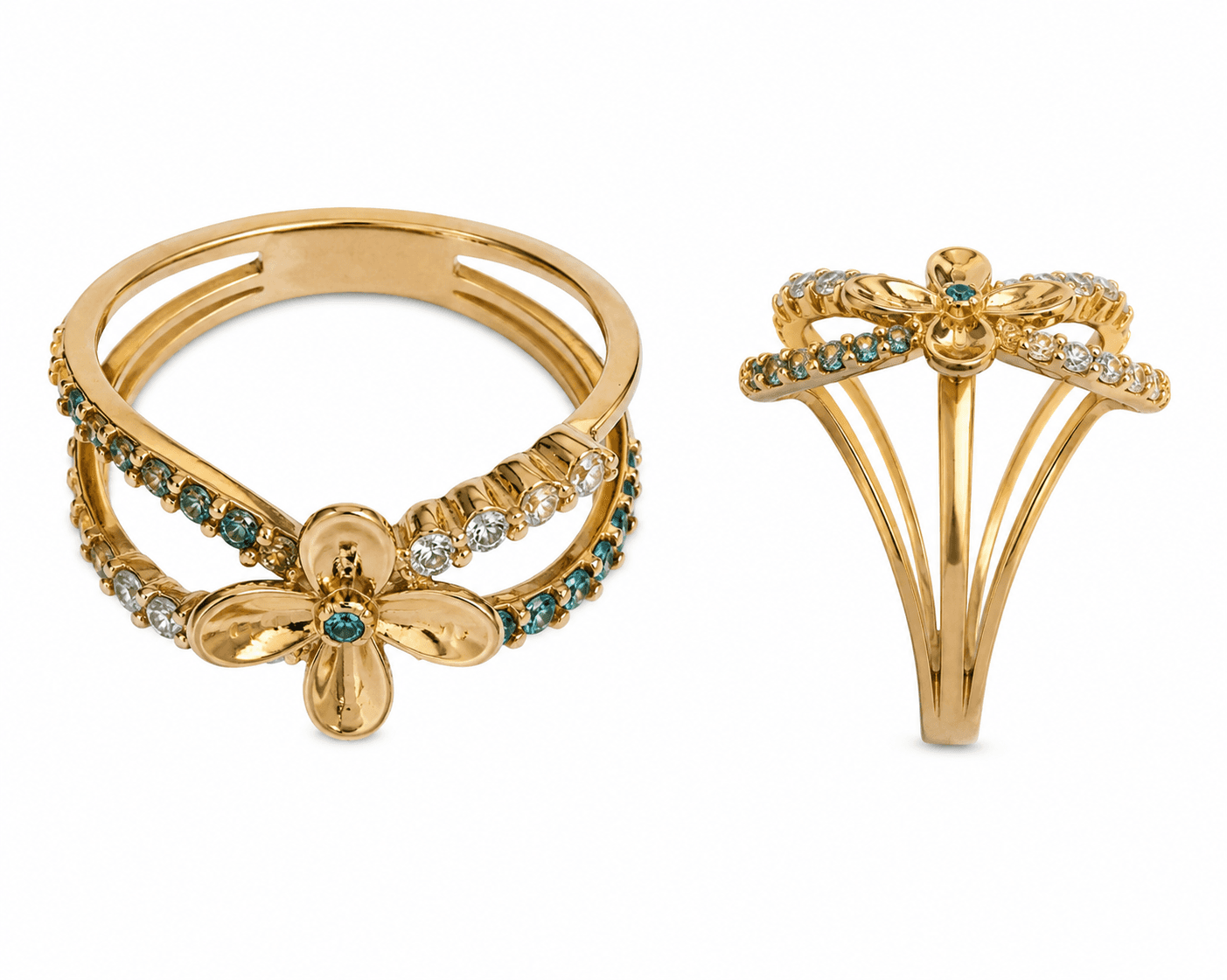 Gold Ring with Diamonds